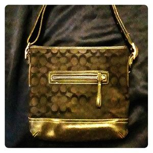 Black & Grey Coach Shoulder bag